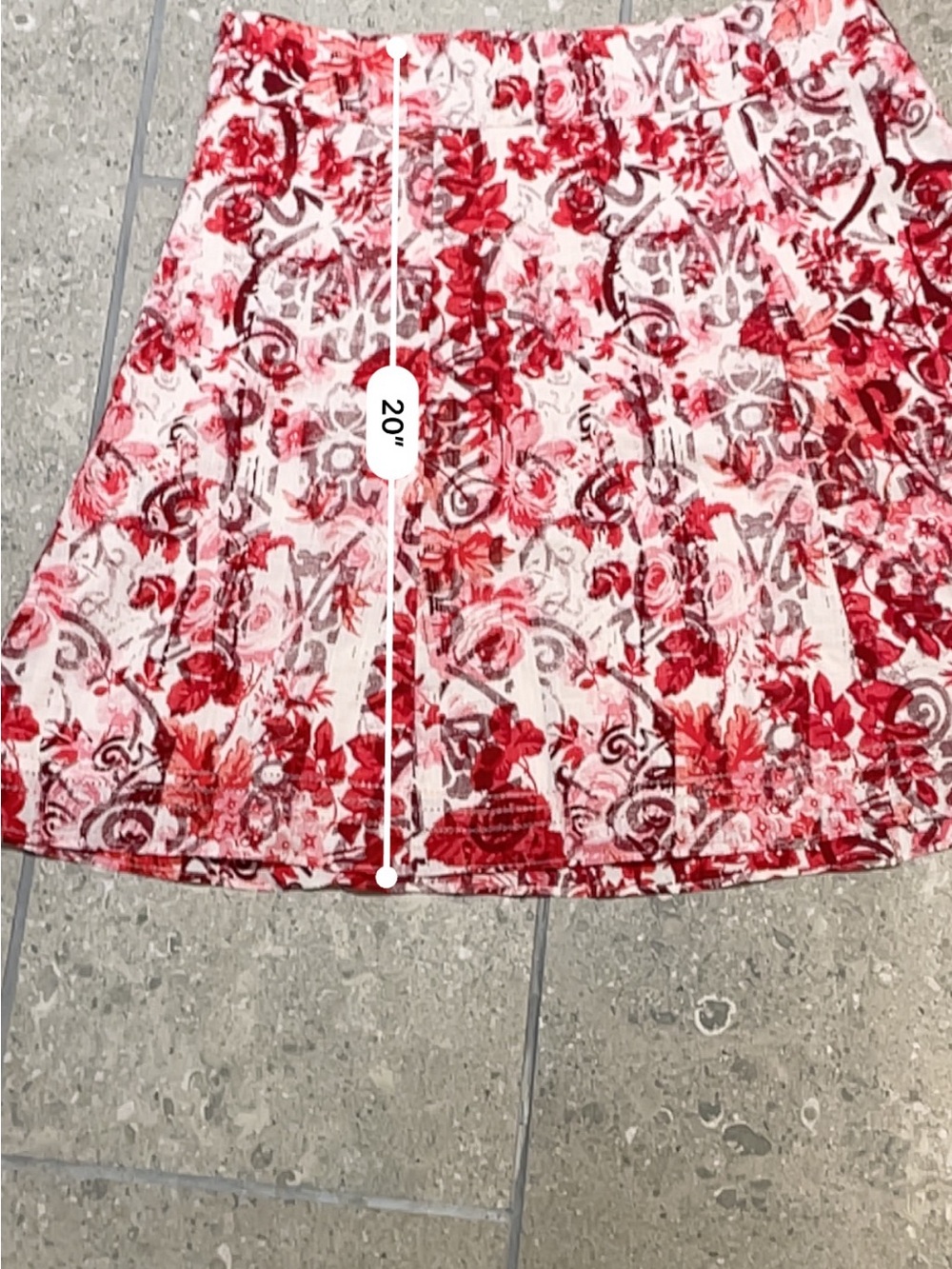 GAP Floral vintage inspired A-line midi length feminine skirt Size 10